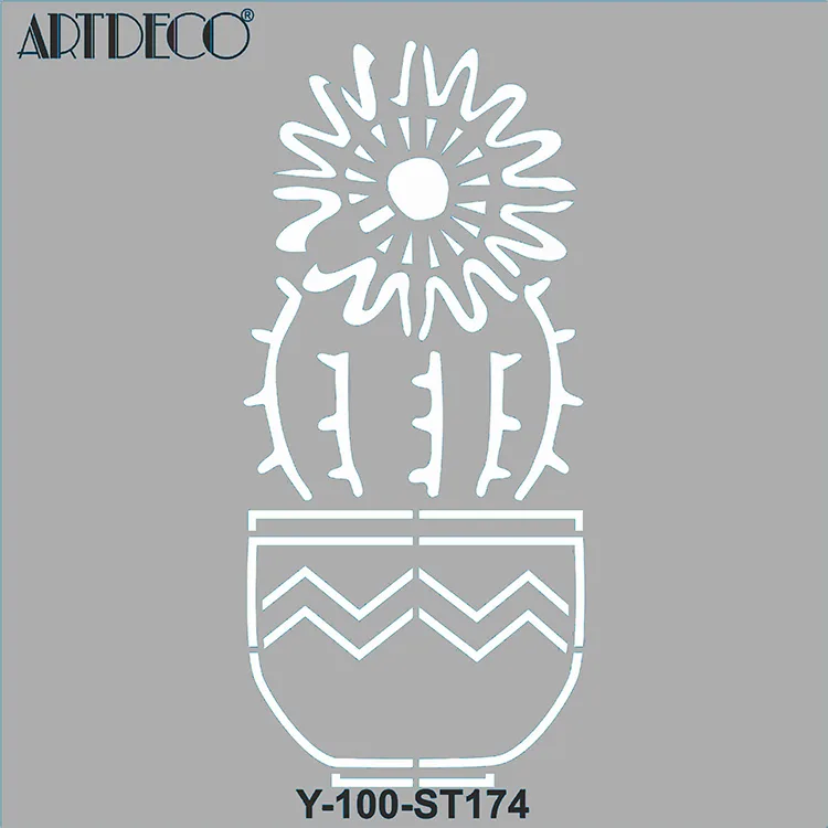 ARTDECO STENCİL 30X30CM KAKTÜS 174