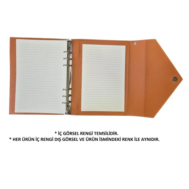 VICTORIA'S JOURNALS MUSE 126-2730 KUTULU VEGAN DERİ A5 120 GR. 96 YP. DEĞİŞTİRİLEBİLEN İÇ ÇİZGİLİ ORGANİZER DEFTER YEŞİL
