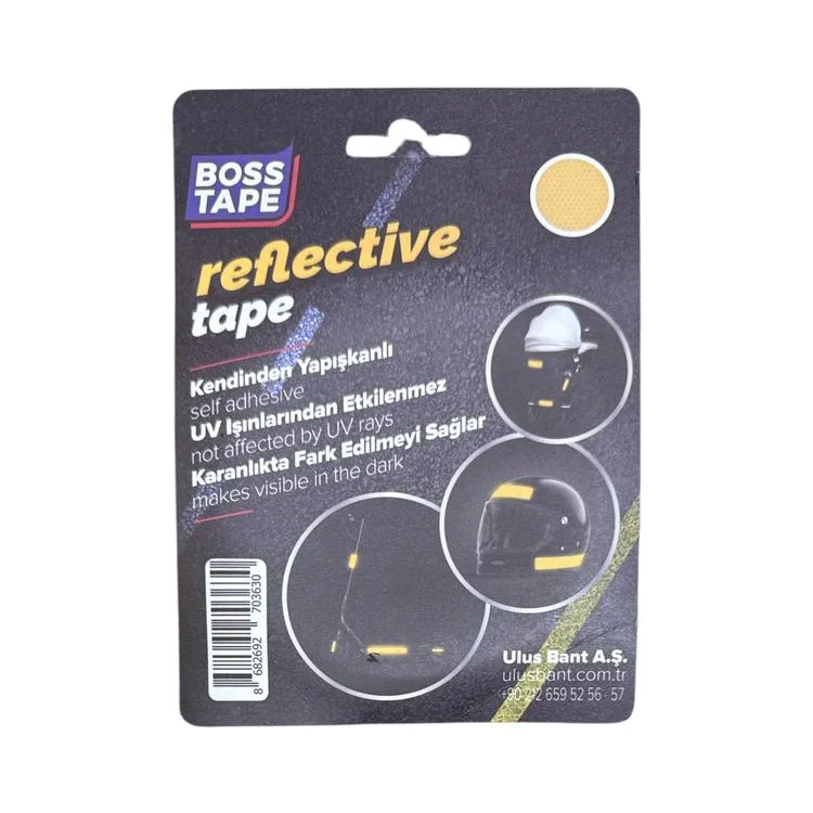 BOSS TAPE BT-09004 REFLEKTİF BANT 35mm x 1.5M SARI