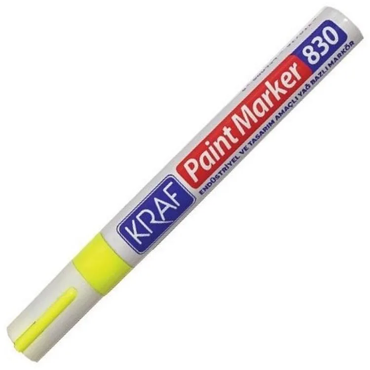 KRAF 830 PAINT MARKER KALEM SARI