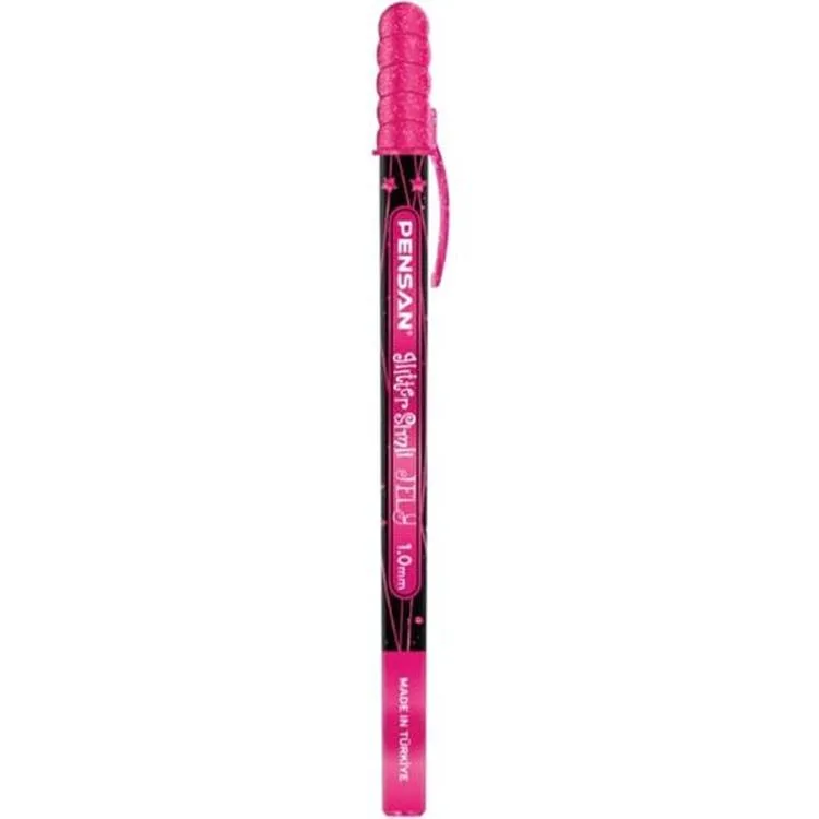 PENSAN JELY 2800 GLITTER SİMLİ JEL KALEM 1.0 PEMBE