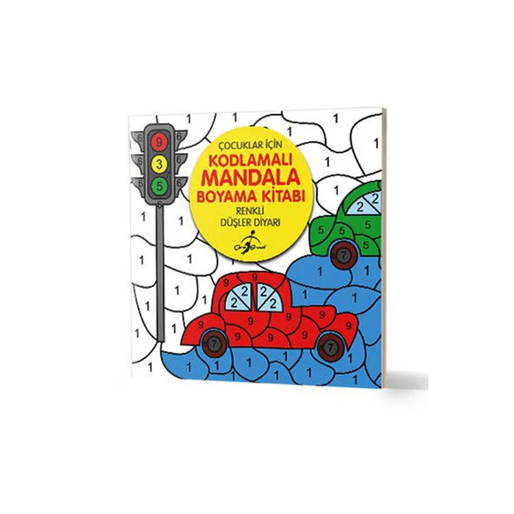 ÇOCUKLAR İÇİN KODLAMALI MANDALA BOYAMA KİTABI - RENKLİ DÜŞLER DİYARI