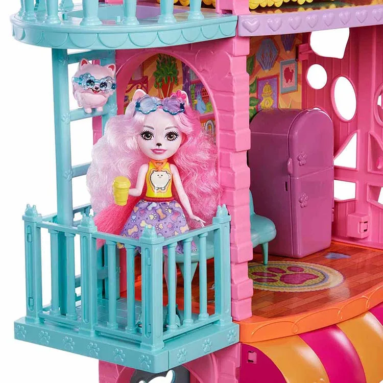 ENCHANTIMALS ŞEHİR EVİ VE KAFE OYUNU OYUN SETİ MTL-HHC18