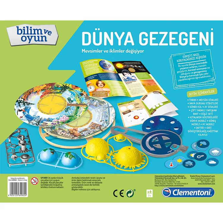 CLEMENTONI 64962 BİLİM VE OYUN DÜNYA GEZEGENİ