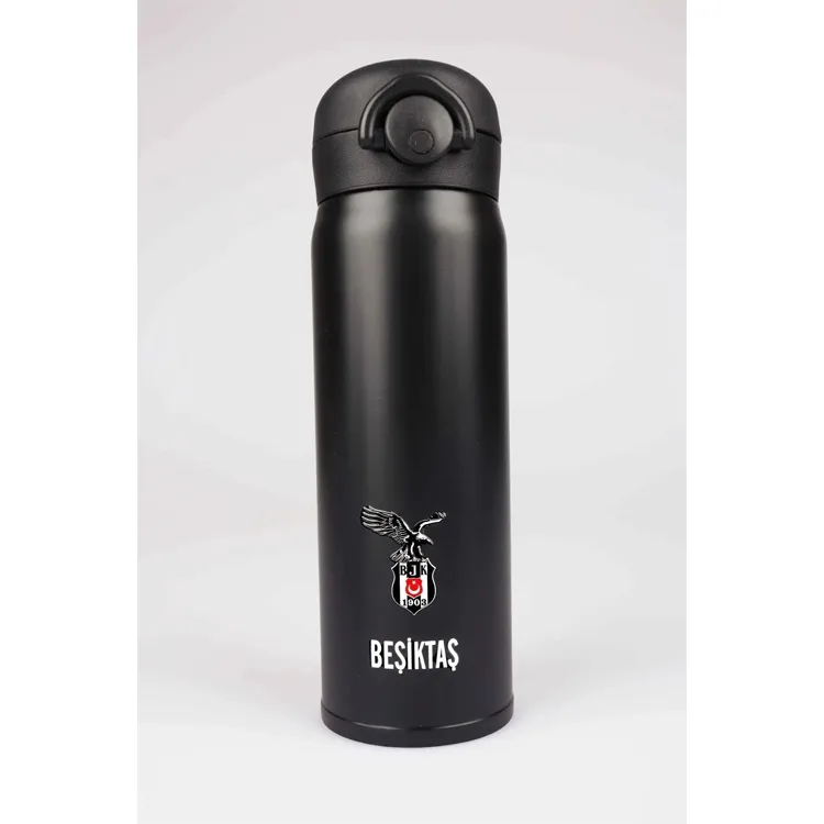 TMN 555274 BEŞİKTAŞ ÇELİK MATARA (TERMOS) KİLİTLİ 500ML