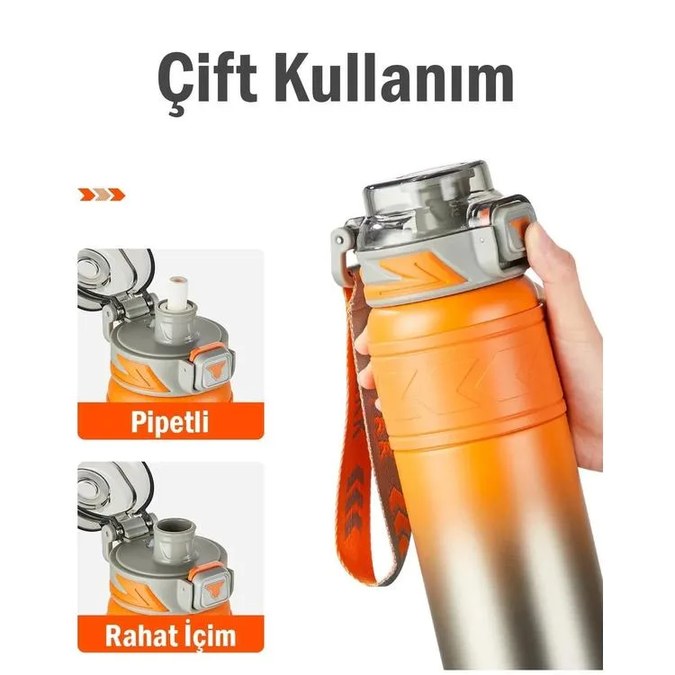 VAGONLİFE T2022 TKK PASLANMAZ ÇELİK TERMOS 500 ML TURUNCU