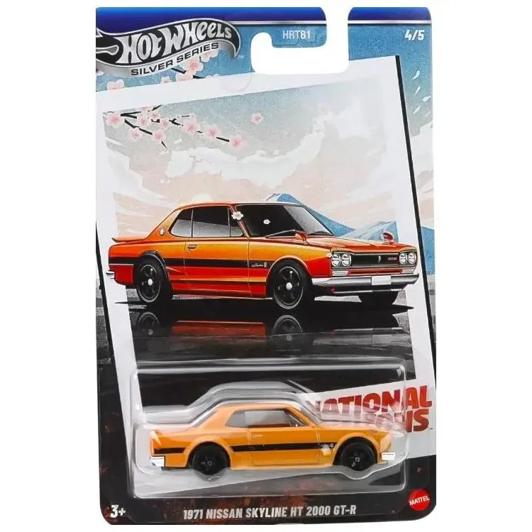 MATTEL HRT81/JBY89 HOT WHEELS SILVER SERIES VINTAGE 1974 NISSAN SKYLINE HT 2000 GT-R ARABA - TEKLİ