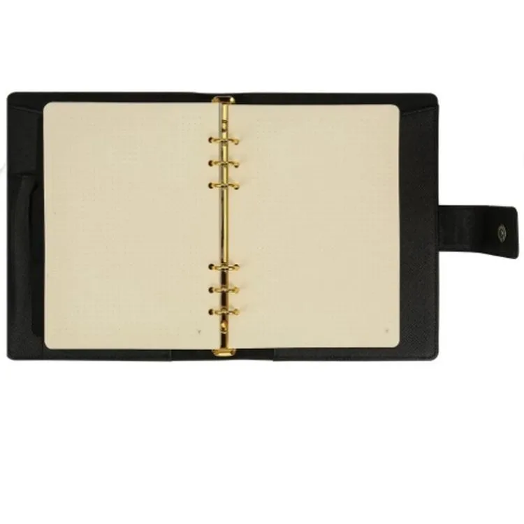 VICTORIA'S JOURNALS 124-1126 14.8x21cm SMYTH ORGANISER HAFTALIK TARİHSİZ AJANDA - SİYAH