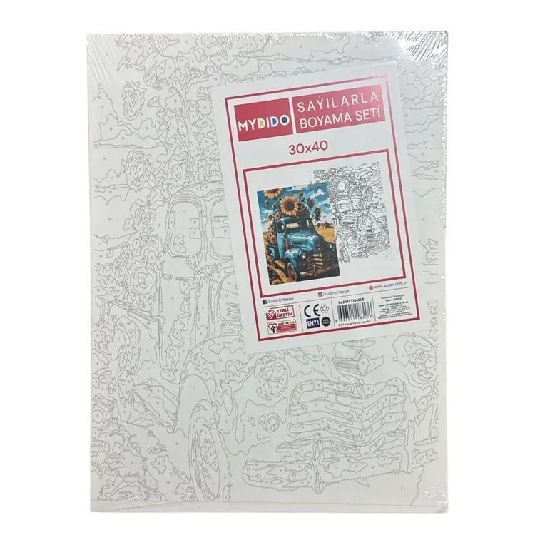 MYDİDO MYT3040SB 30X40CM SAYILARLA BOYAMA TUVAL SETİ - TEKLİ