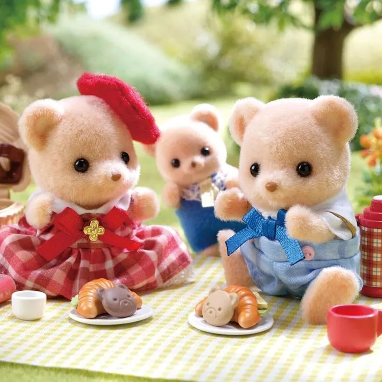 ADORE ESF5852 SYLVANIAN FAMILIES BİSKÜVİ AYI KARDEŞLER PİKNİK SETİ 3+