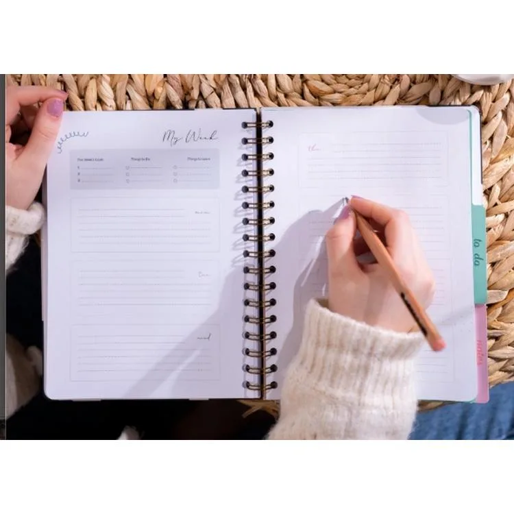 VICTORIA'S JOURNALS 1284 17x23cm GİZLİ SPİRALLİ SERT KAPAK 100gr. AYRAÇLI PLANNER DEFTER