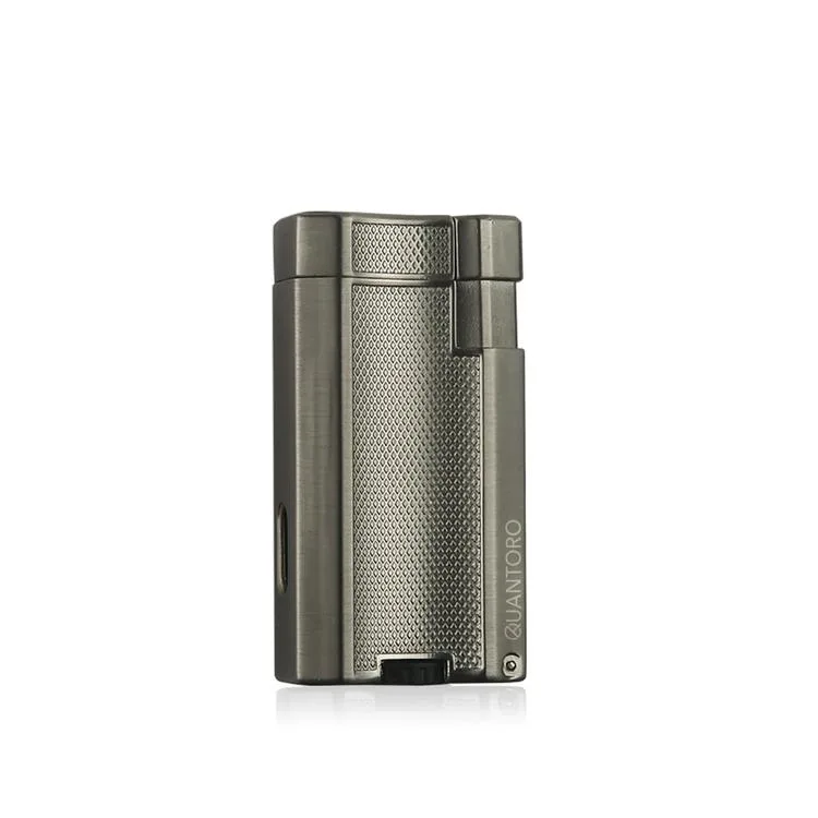 QUANTORO MGM04-2 DELİCİLİ ÇİFT TORCH – JET ALEV ÇAKMAK – GÜMÜŞ