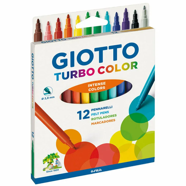 GIOTTO TURBO COLOR KEÇELİ KALEM 12 Lİ 416000