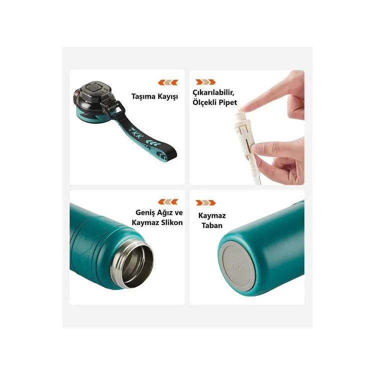 VAGONLİFE T2022 TKK PASLANMAZ ÇELİK TERMOS 500 ML YEŞİL (TEA)