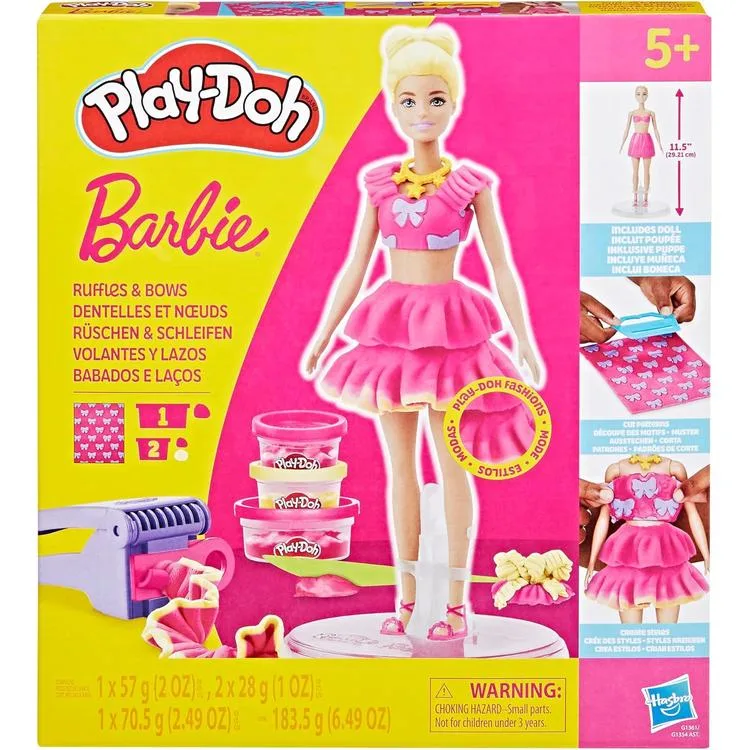 HASBRO PLAYDOH G1361/G1354A BARBIE RUFFLES AND BOWS OYUN SETİ 5+