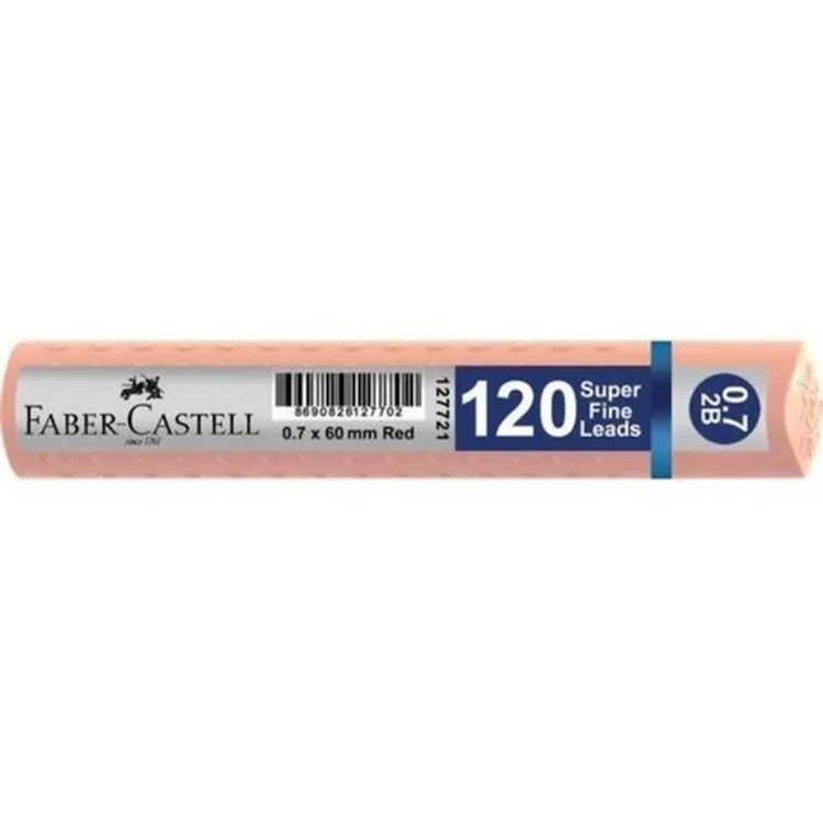 FABER CASTELL 120'Lİ MİN 0.7 2B 60mm UÇ PASTEL TURUNCU TÜP