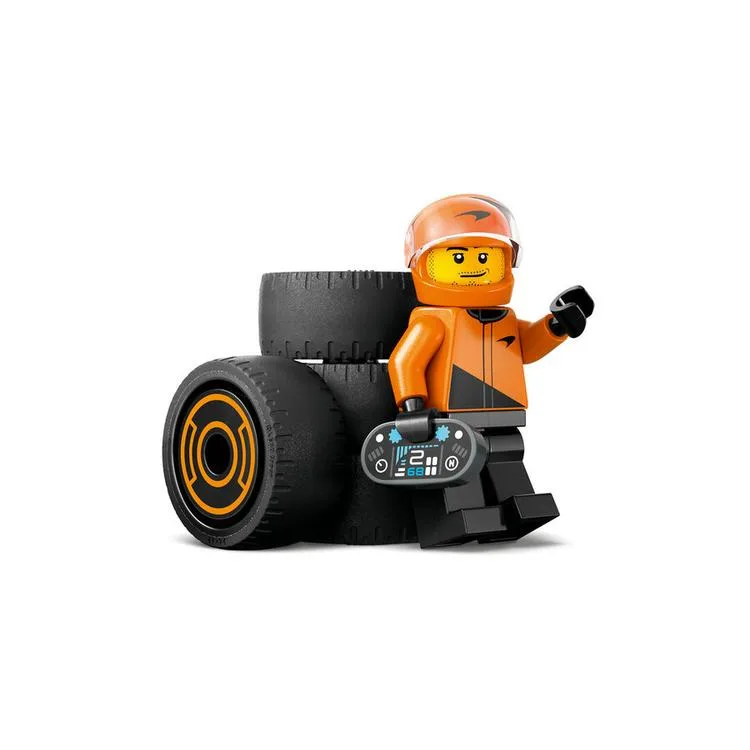 LEGO CITY 60442 F1 DRIVER WITH MCLAREN RACE CAR 86 PARÇA 6+