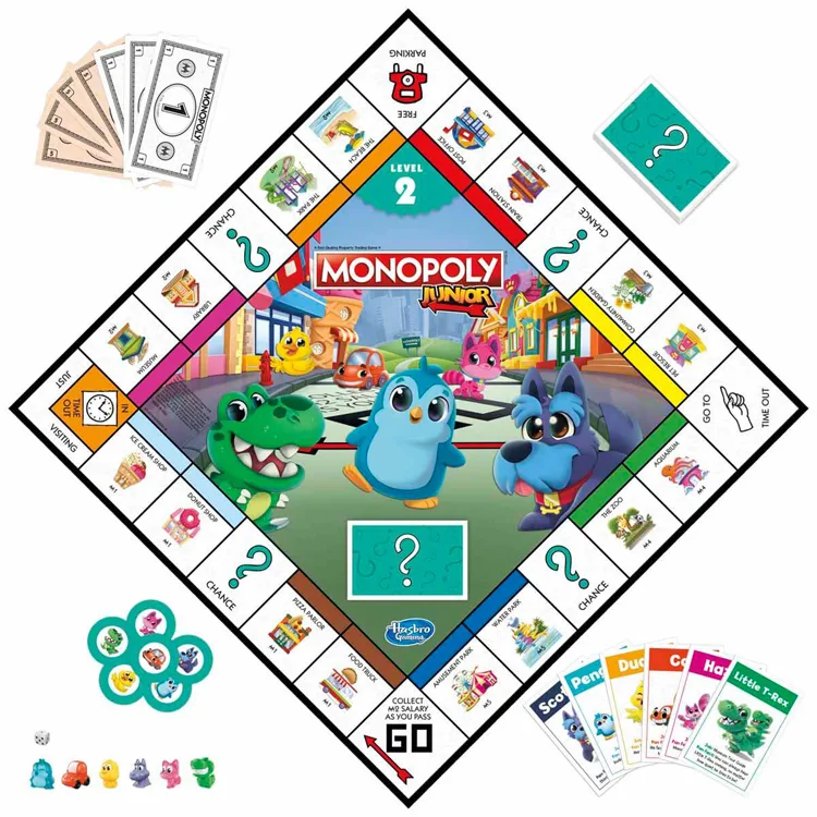 HASBRO F8562 MONOPOLY JUNIOR 2'Sİ 1 ARADA