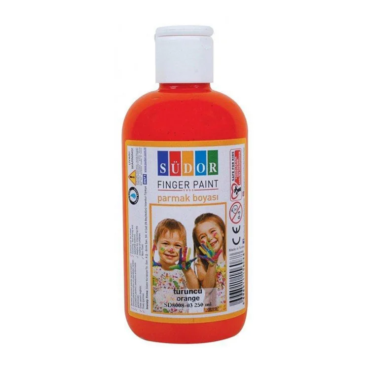 SÜDOR PARMAK BOYASI 250 ML TURUNCU - SD8008-03