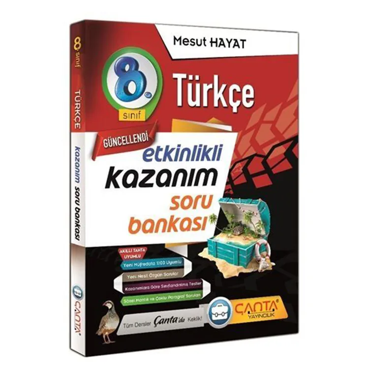ÇANTA 8. SINIF KAZANIM TÜRKÇE SORU BANKASI 2020