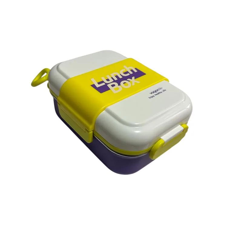VAGONLİFE PASLANMAZ ÇELİK YEMEK KABI 2 KATLI BÖLMELİ 500 ML - LUNCH BOX VGN6746 - MOR