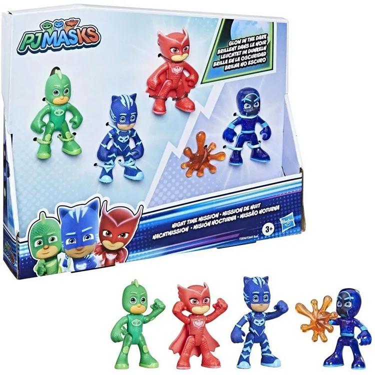 HASBRO F2647/F2836 PJ MASKELİLER 4'LÜ FİGÜR SETİ - NIGHT TIME MISSION