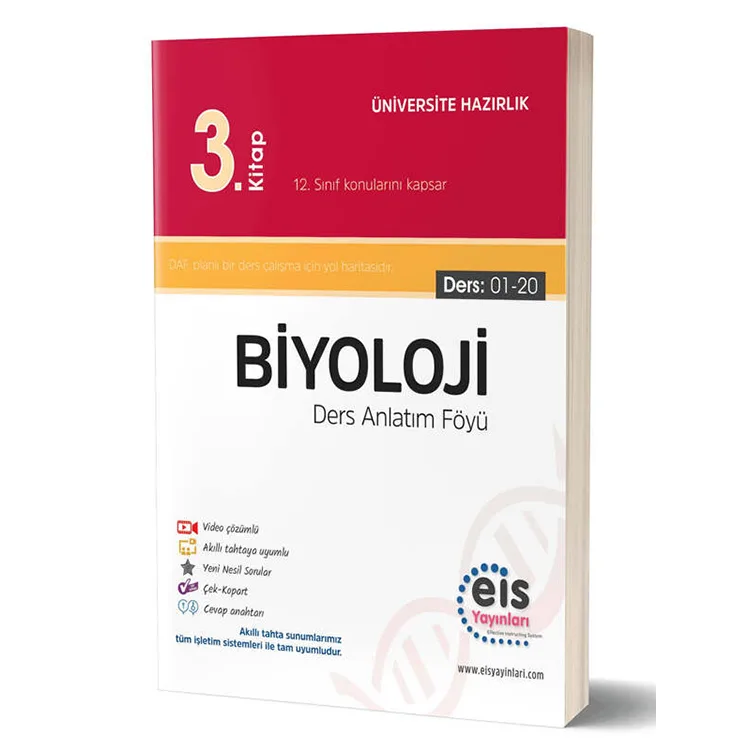 EİS YKS BİYOLOJİ DERS ANLATIM FÖYÜ 3. KİTAP