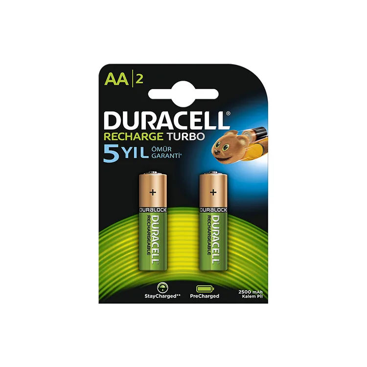 DURACELL RECHARGEABLE (ŞARJLI) PİL 2500 AA 2'Lİ