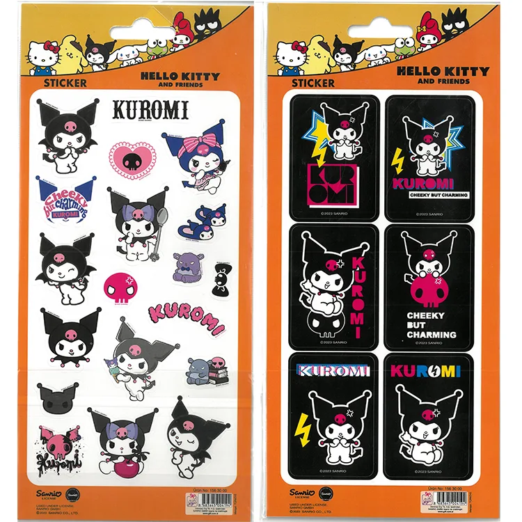 HELLO KİTTY/KUROMİ KAĞIT STİCKER 2'Lİ SET