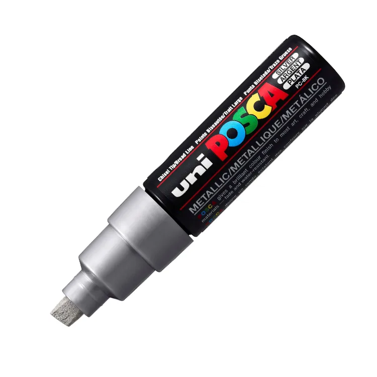 UNİ POSCA SU BAZLI POSTER MARKER PC-8K 8.0 GÜMÜŞ