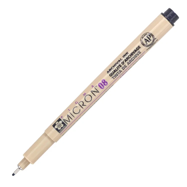 SAKURA PIGMA MICRON 08 TEKNİK ÇİZİM KALEMİ 0,50MM SİYAH