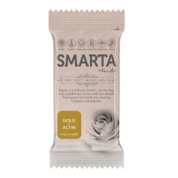 SMARTA MODELLEME KİL HAMURU 60 GR NO:27 METALİK ALTIN (GOLD)