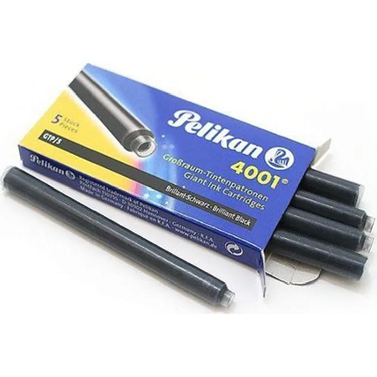 PELİKAN 4001 DOLMAKALEM KARTUŞU DEV ROYAL 5'LI SİYAH