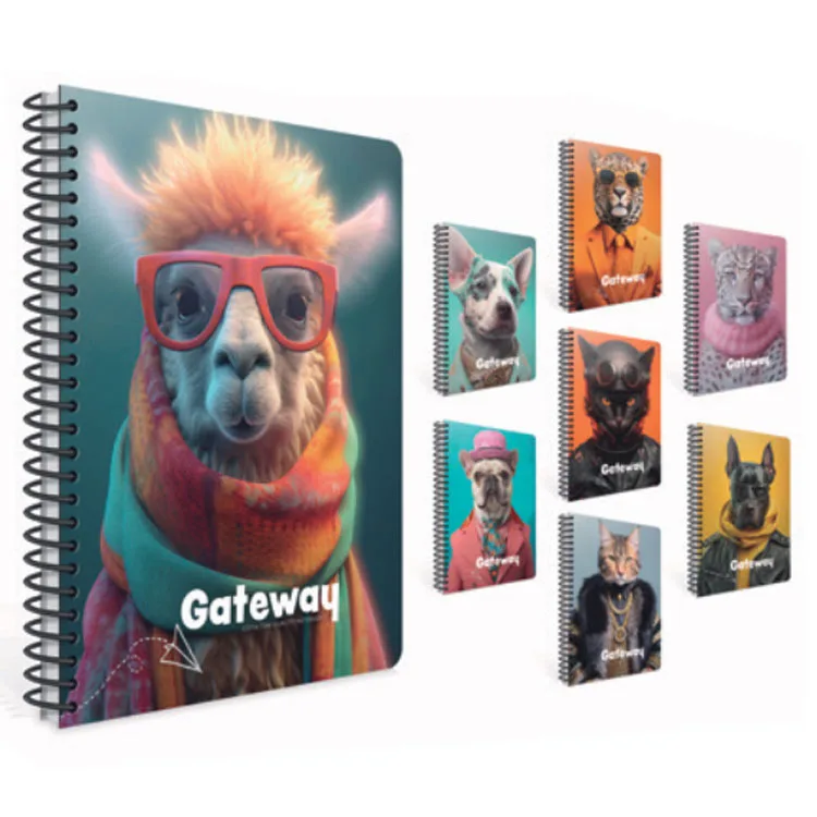 GIPTA GATEWAY SPİRALLİ PP. KAPAK 17x24 80YP. ÇİZGİLİ DEFTER