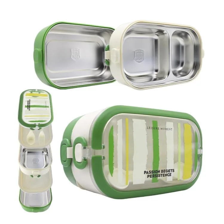 MUGGLE MS-28 304 PASLANMAZ ÇELİK 2 KATLI 1550 ML BESLENME YEMEK KABI/KUTUSU