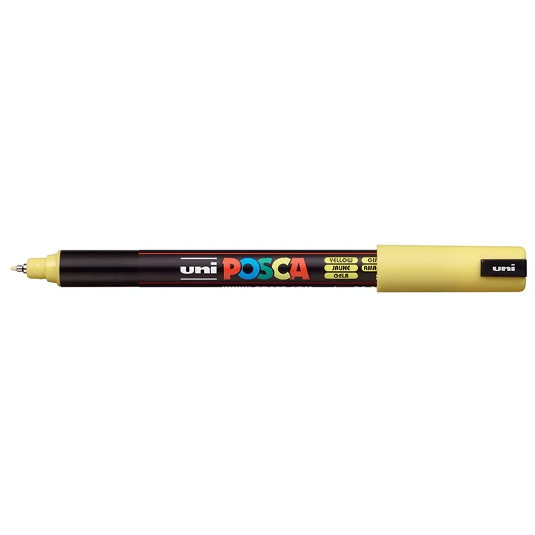 UNİ POSCA SU BAZLI POSTER MARKER 0.7 SARI PC-1MR