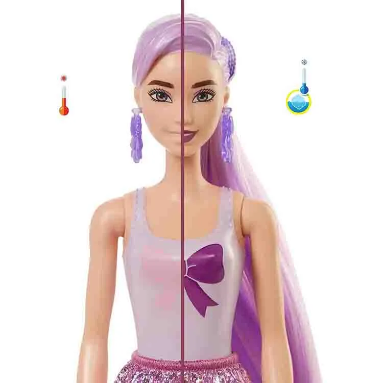 BARBIE GWC55 COLOR REVEAL RENK DEĞİŞTİREN SÜRPRİZ IŞILTILI BEBEKLER- (SERİ 1 )