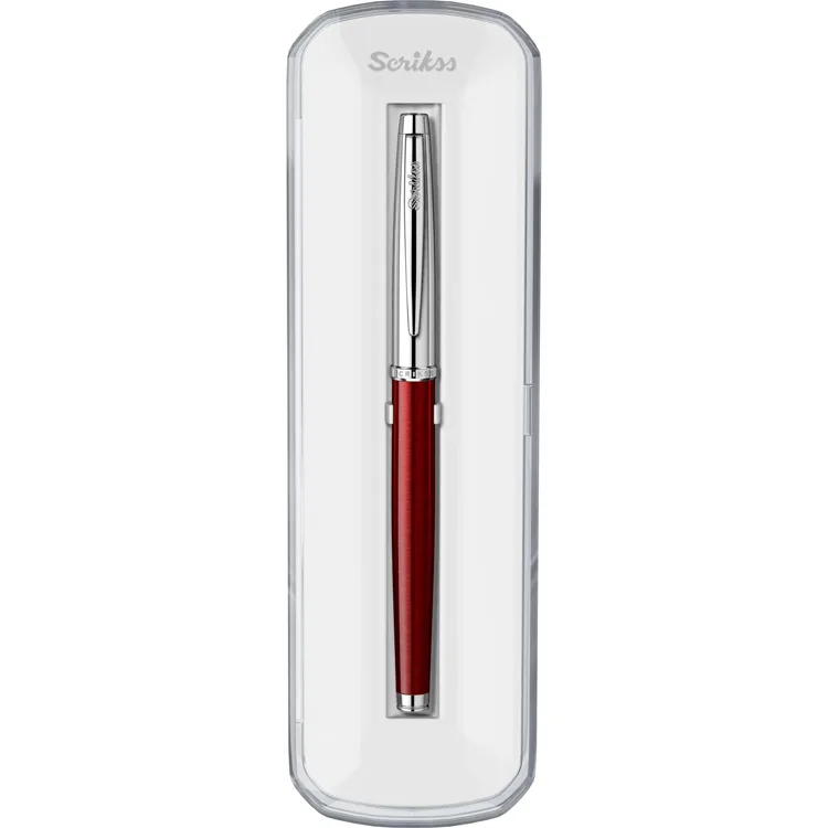 SCRIKSS 800 ROLLER KALEM BORDO YARI KROM KRİSTAL KUTU
