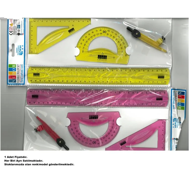 SÜDOR FR-02 FLEXİ CETVEL SETİ 4 PARÇA