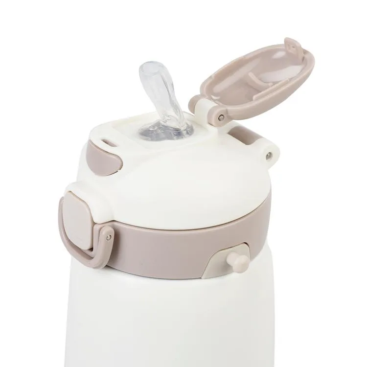 VAGONLİFE DILLER PASLANMAZ ÇELİK PİPETLİ/PİPETSİZ KULLANIM MATARA/TERMOS 9073 420ML WHITE