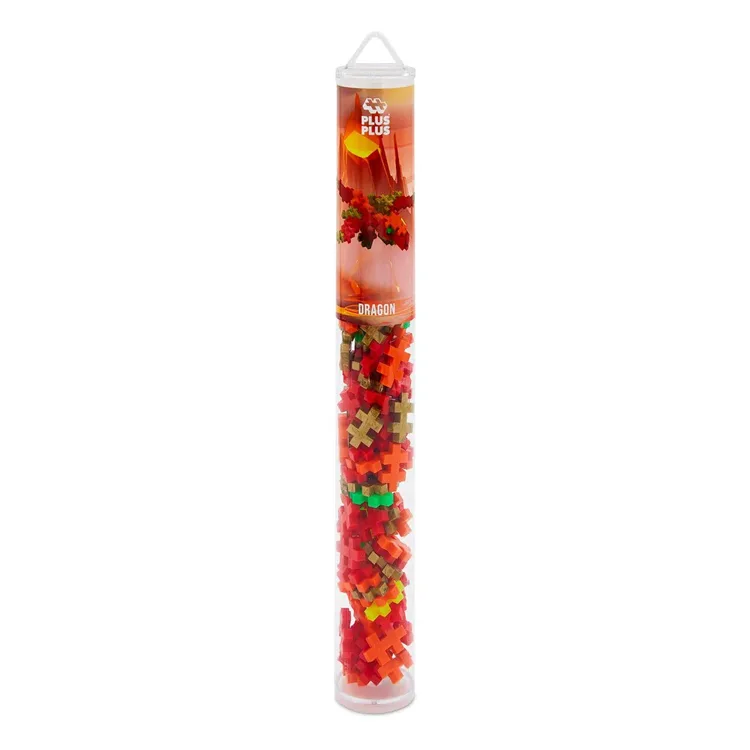 PLUS-PLUS 4267 DRAGON MİNİ MİX BLOK PUZZLE YAPI SETİ 100 PARÇA TÜP