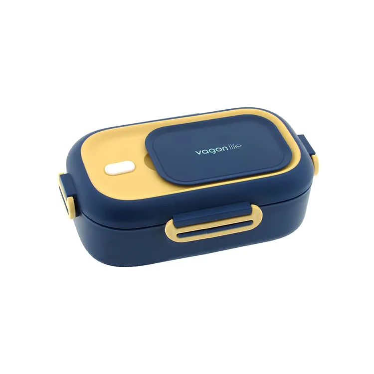 VAGONLİFE PASLANMAZ ÇELİK YEMEK KABI - LUNCH BOX BL2106 TURUNCU-LACİVERT