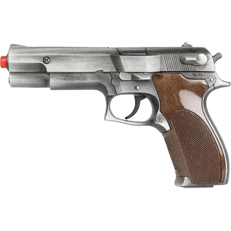 GONHER REF-45-1 8K OLD SILVER METAL POLİS SİLAH TABANCA