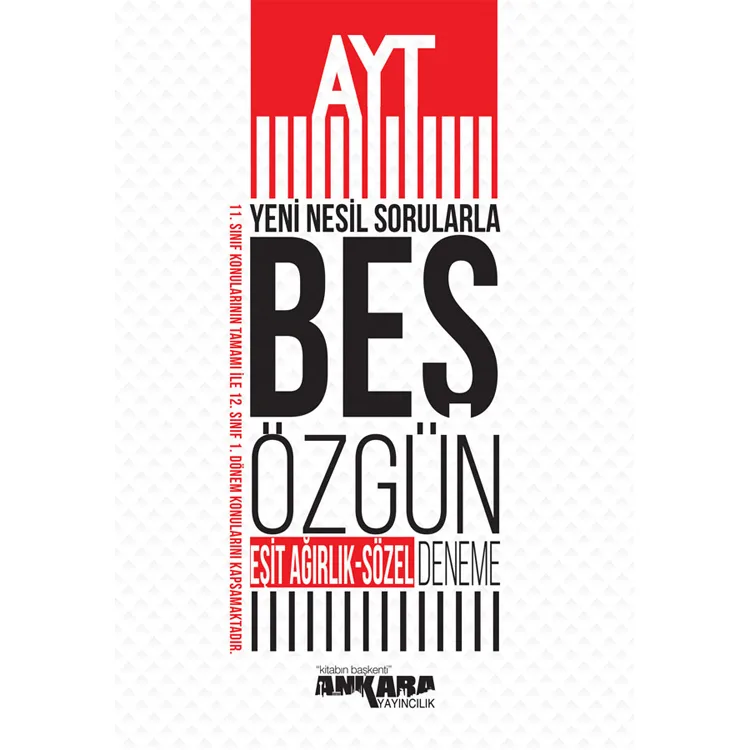 ANKARA YAY. AYT YESİL NESİL EŞİT AĞIRLIK -SÖZEL DENEME