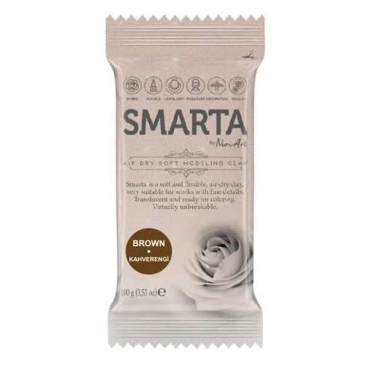 SMARTA MODELLEME KİL HAMURU 100 GR NO:19 KAHVERENGİ (BROWN)