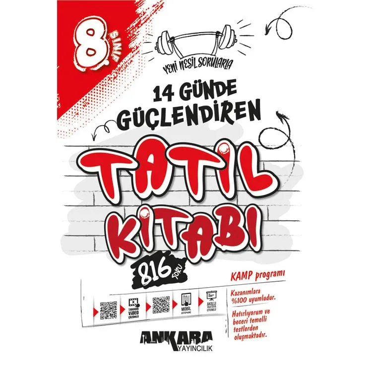 ANKARA 8. SINIF 14 GÜNDE GÜÇLENDİREN TATİL KİTABI
