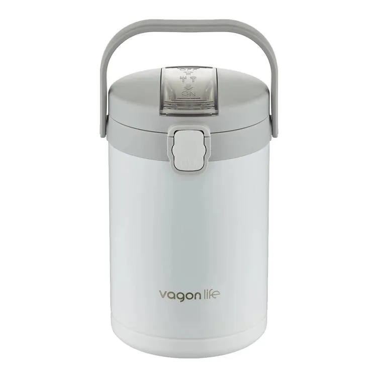 VAGONLİFE ÇELİK YEMEK KABI TEK HAZNELİ İKİ BÖLMELİ LUNCH BOX BL10089 2100 ML