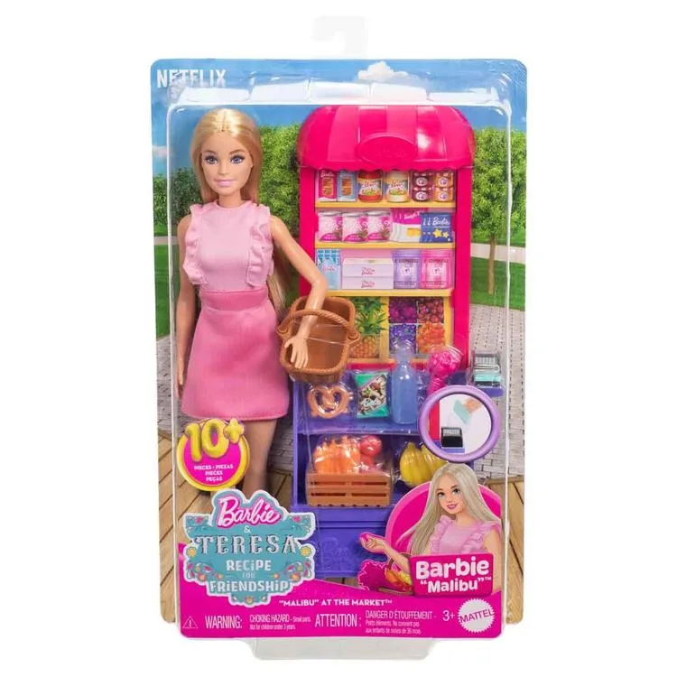 BARBIE JCT05 BARBIE VE TERASA'NIN DOSTLUK TARİFİ MALİBU MARKETTE OYUN SETİ 3+