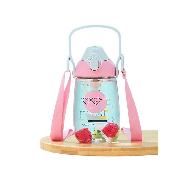 UZSPACE TRITAN PİPETLİ MATARA 2201 500 ML CUTE PINK