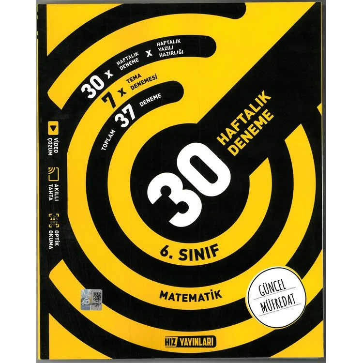 HIZ 6. SINIF MATEMATİK 30 HAFTALIK KAZANIM DENEMELERİ